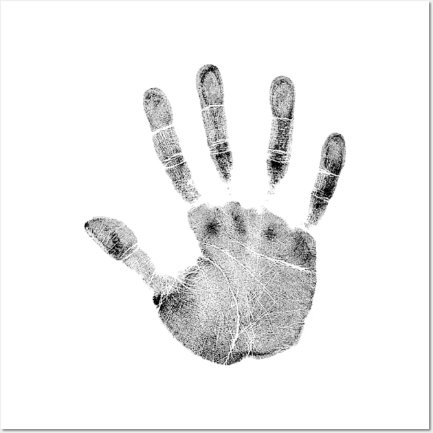 Hand palm dlan fingerprint Wall Art by hitext